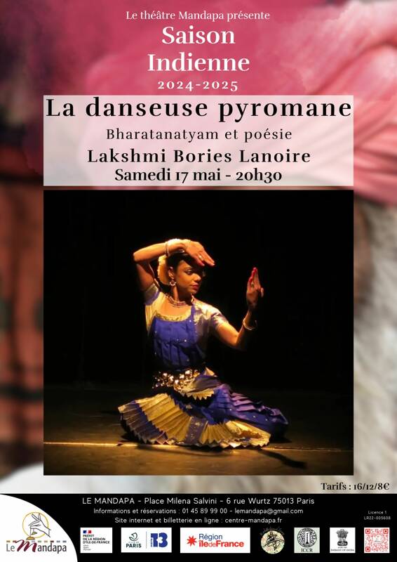 La danseuse pyromane - Bharatanatyam et poésie