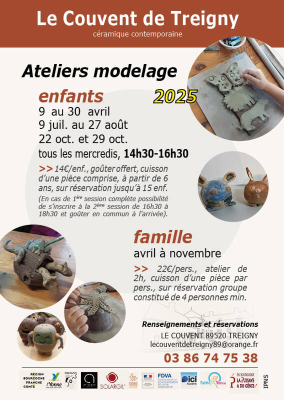 ATELIERS MODELAGE au Couvent