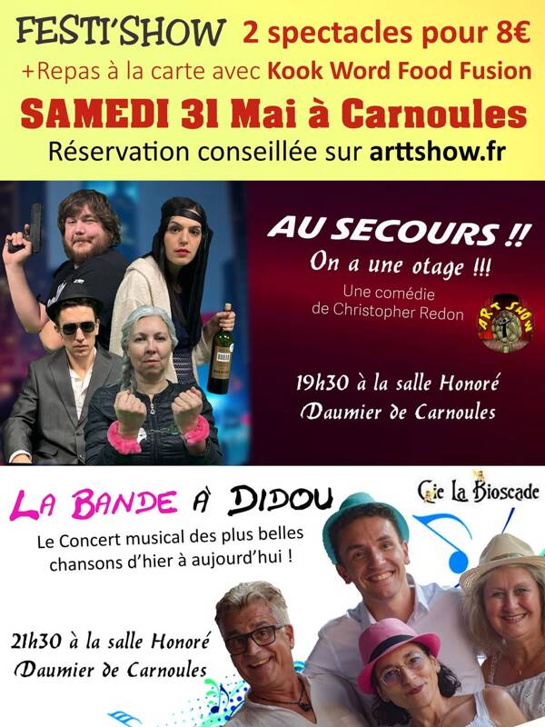 Festi'Show : 2 spectacles pour 8€