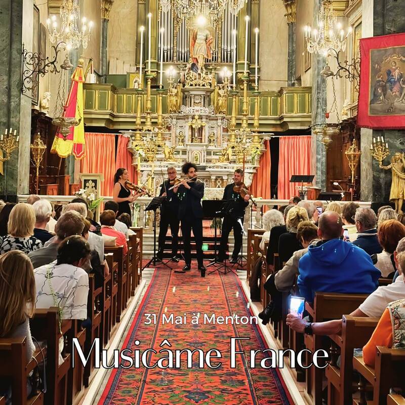 Concert à Menton : Vivaldi, Strauss, Enescu, Saint-Saëns, Weber, Tchaïkovsky, Caccini