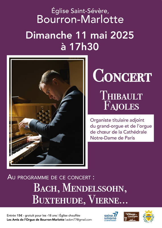 Concert orgue - Thibault Fajoles