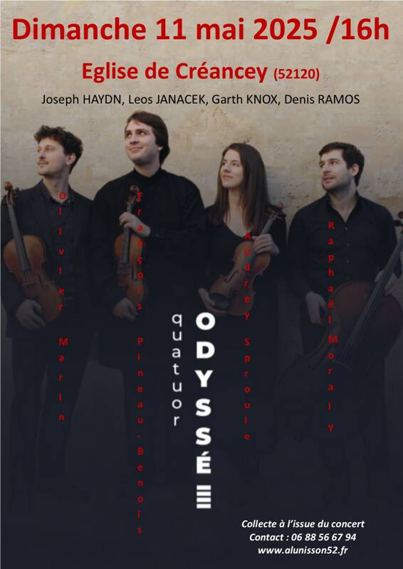 Concert du Quatuor Odyssée