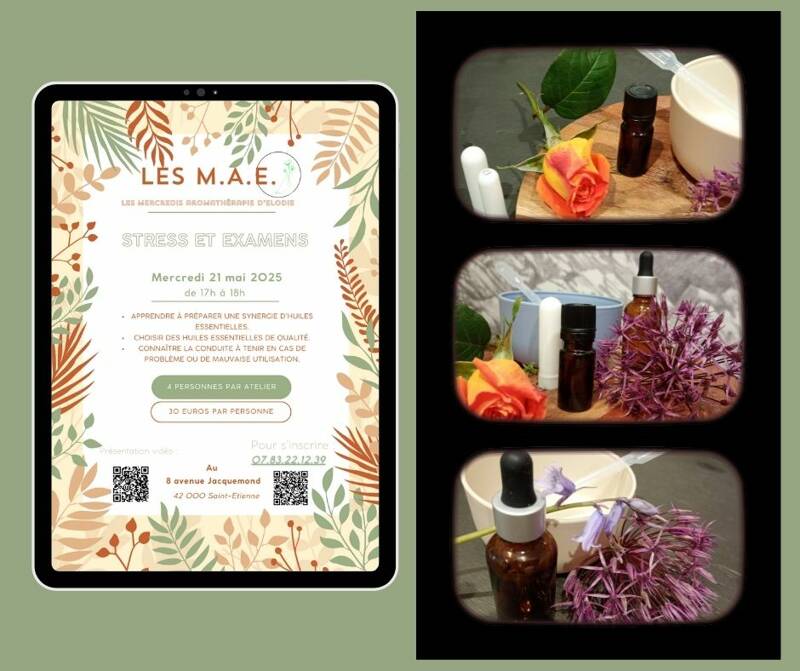 Atelier d'aromathérapie sur le stress et les examens