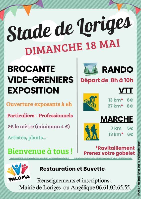 Brocante, exposition, rando Pédestre + VTT