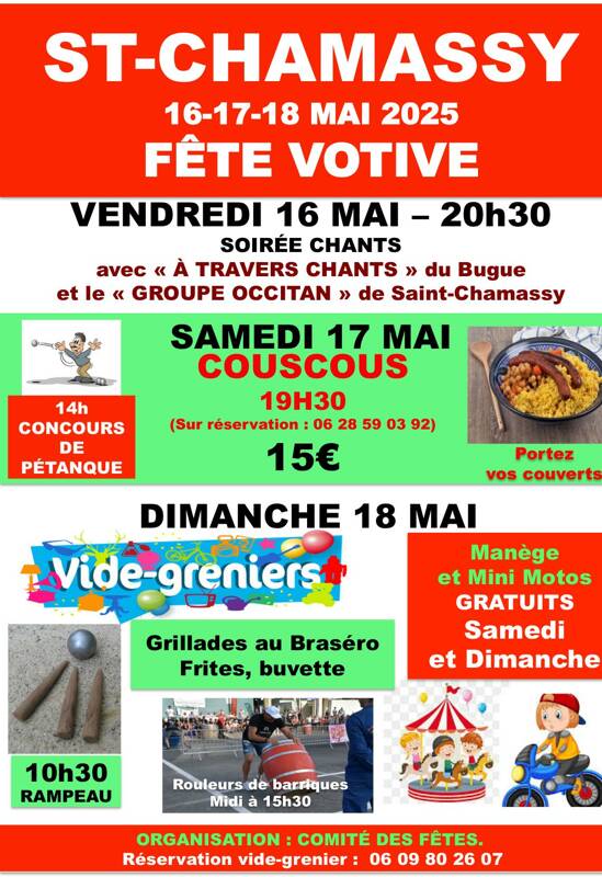 Fête votive à Saint-Chamassy