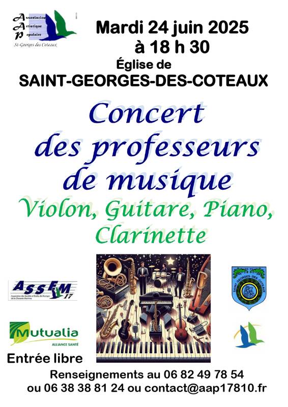 CONCERT DES PROFESSEURS DE MUSIQUE DE L'AAP