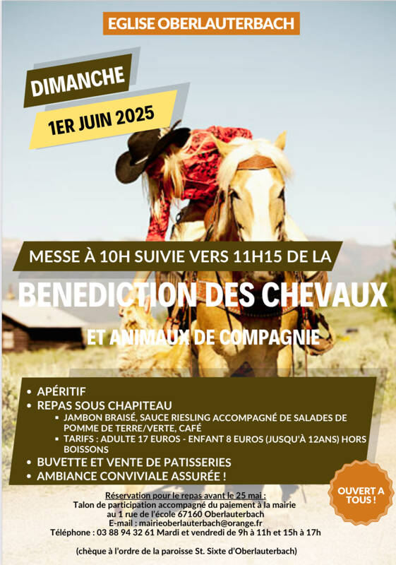 Bénédiction des chevaux et animaux de compagnie