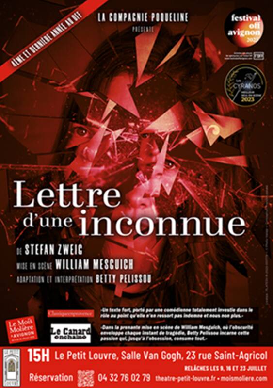 Lettre d'une inconnue - Festival Off Avignon