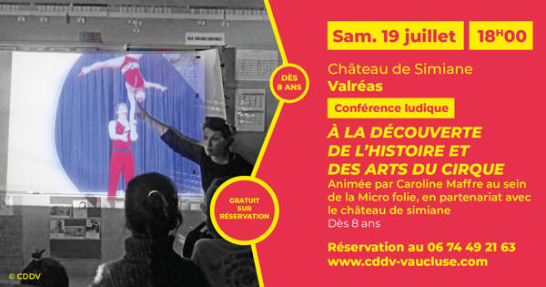 Conférence Ludique sur l'histoire et les Arts du Cirque