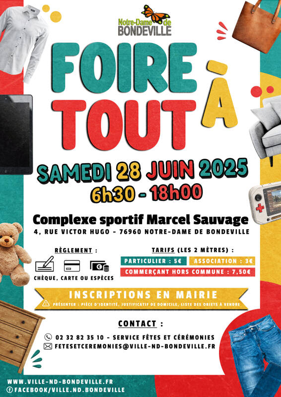 Foire à tout à Notre-Dame de Bondeville