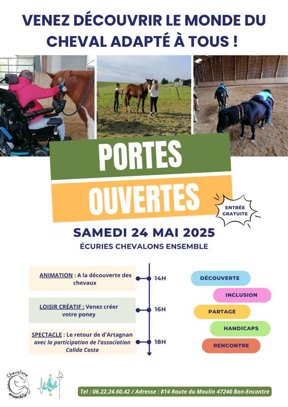 Journée portes ouvertes association Chevalons ensemble