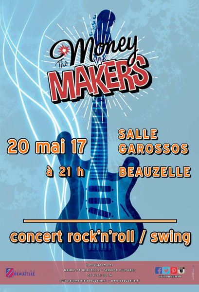 Concert  Rock’n’Roll / Swing avec The Money Makers Big Band.