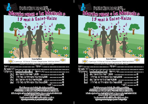 LA MUSICALE marche repas semi-nocturne