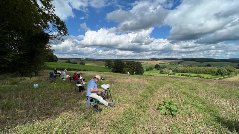 Atelier croquis à la ferme de Longpré