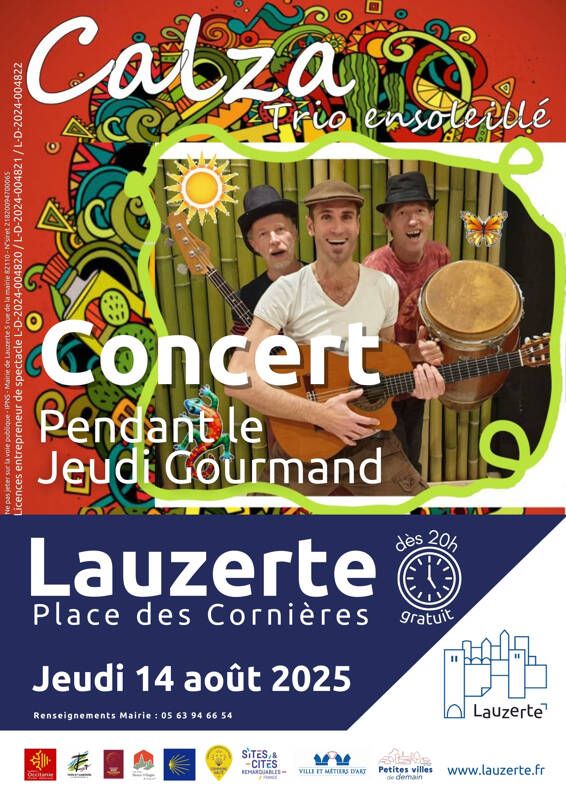 Concert Groupe Calza Trio Ensoleillé