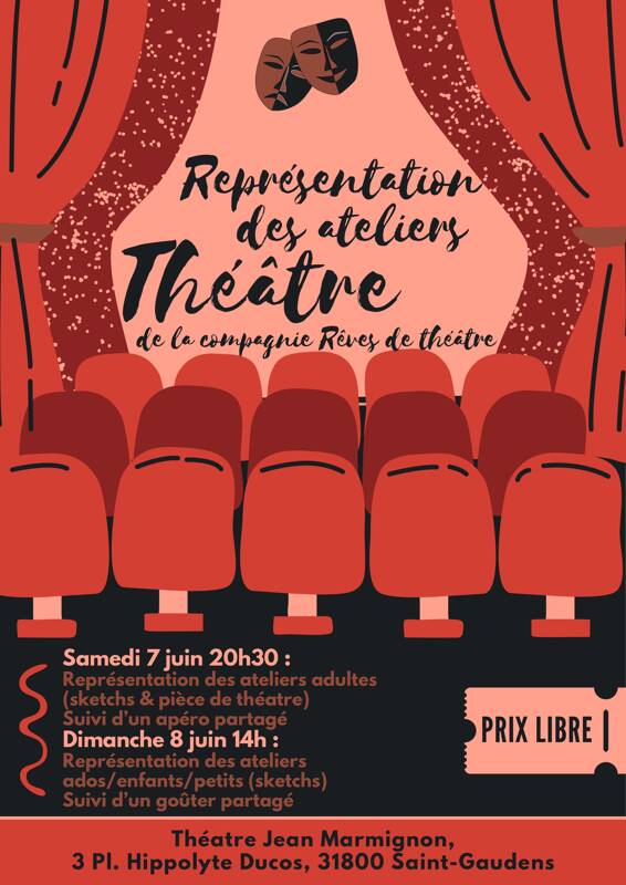 Représentation ateliers théâtre