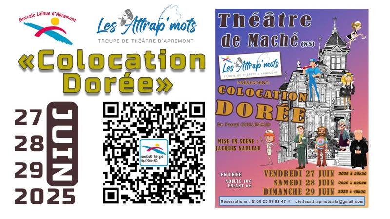 THEATRE  : Colocation Dorée- Cie les Attrap’mots
