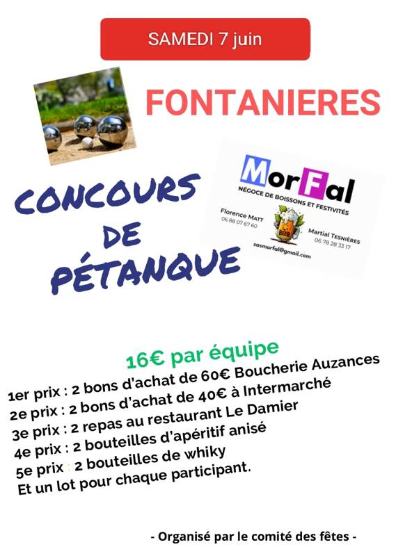 concours de petanque