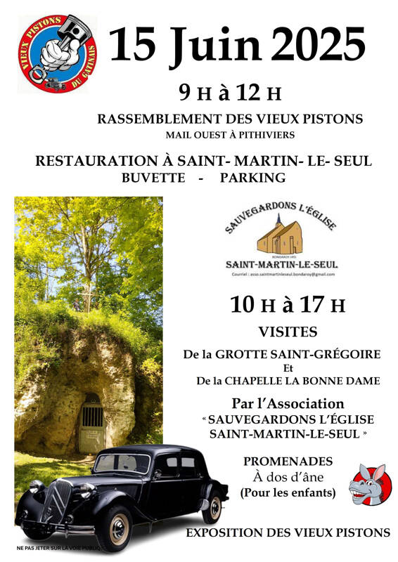 Visite grotte St Grégoire et expo voitures collection