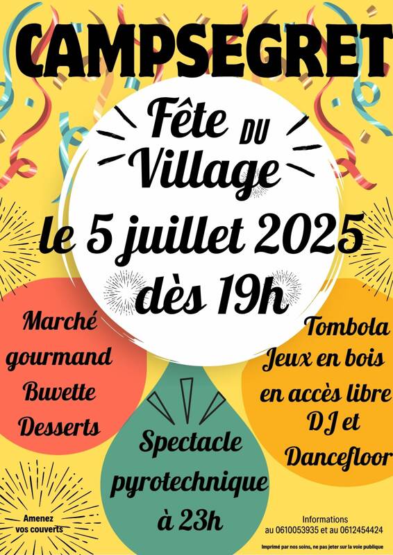 Fête du village à Campsegret