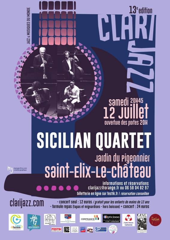 Clarijazz reçoit le Sicilian Quartet - jazz manouche italien