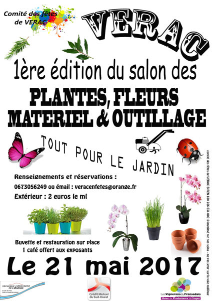 1er SALON DES FLEURS, PLANTES, MATERIEL & OUTILLAGE