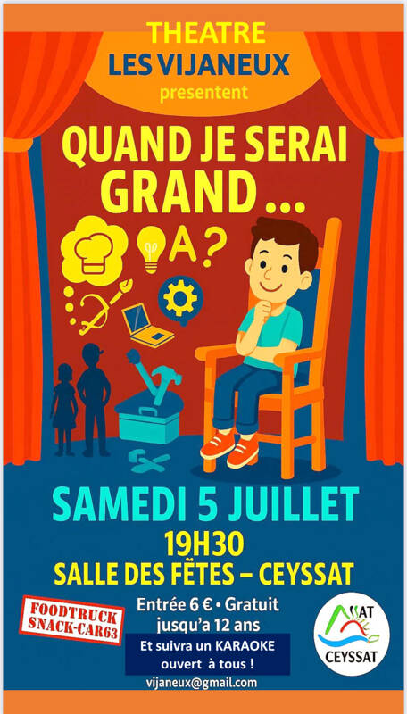 Pièce de théâtre Quand je serai grand …