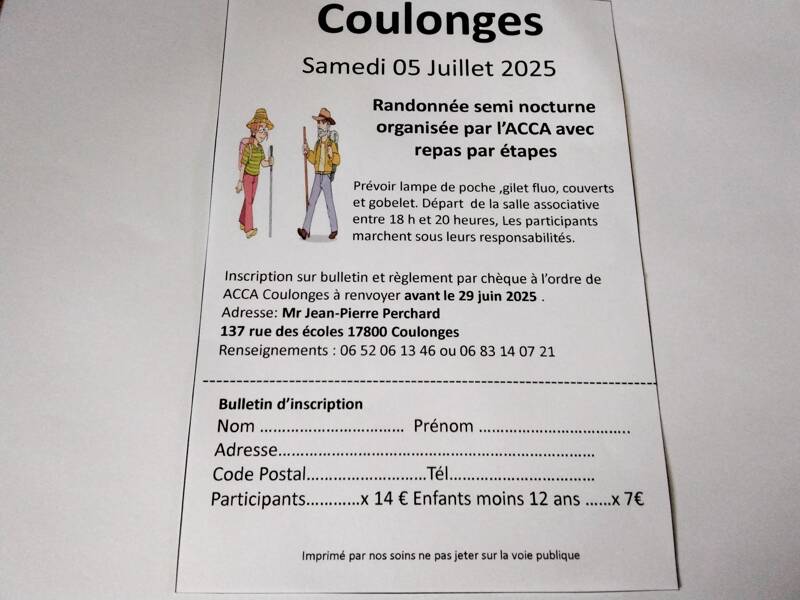 Randonnee gourmande semi nocturne