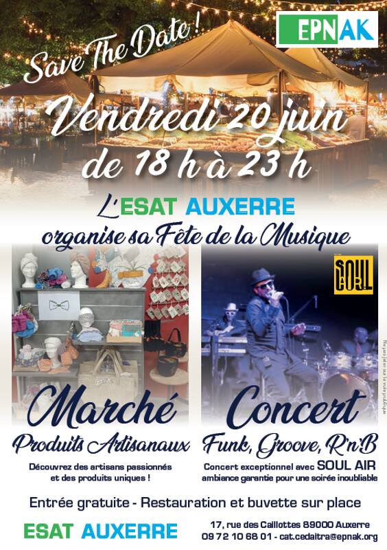 Fête de la musique de l'EPNAK ESAT AUXERRE