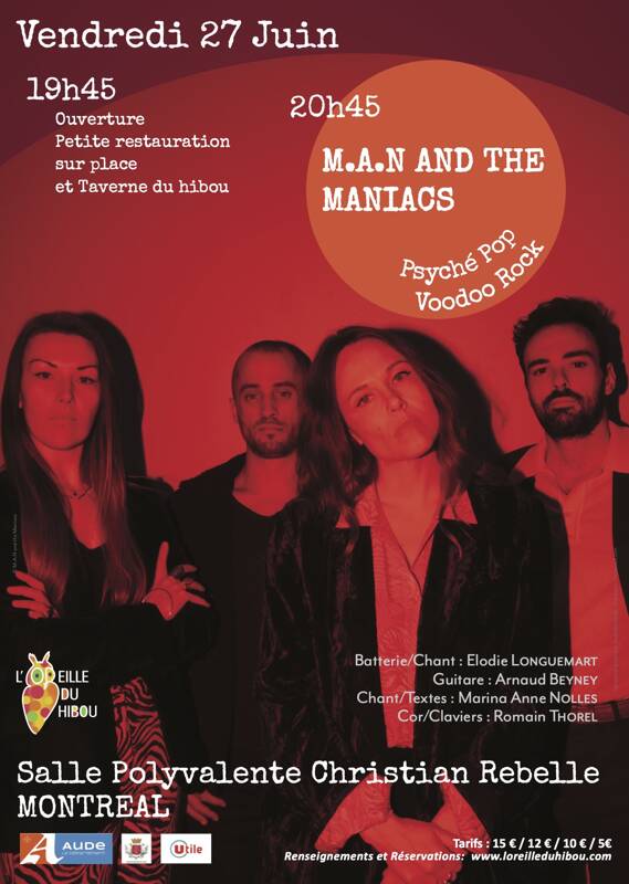 M.A.N AND THE MANIACS Concert POP ROCK
