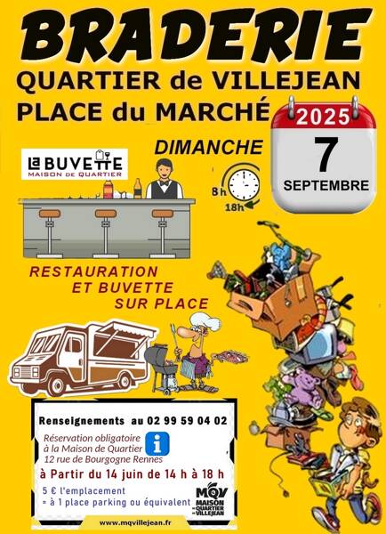 Inscriptions Braderie de Villejean (Rennes)