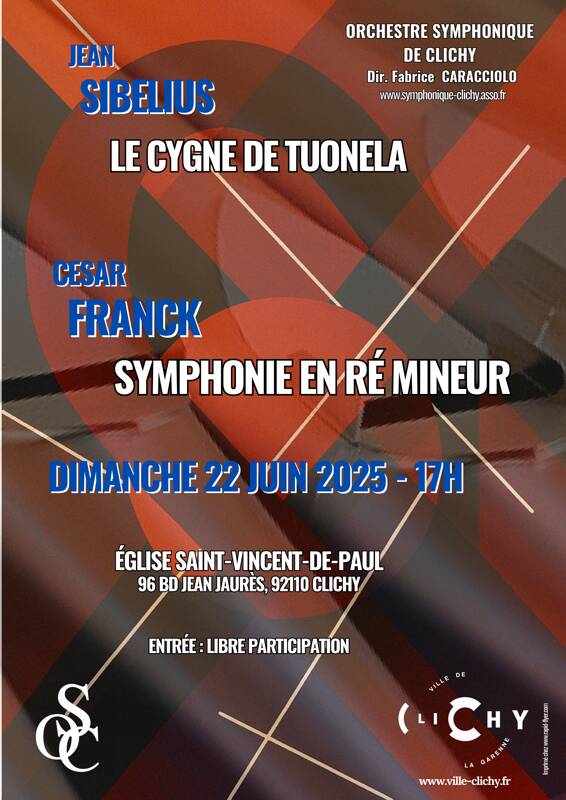 Concert Musique classique, Jean Sibelius, César Franck