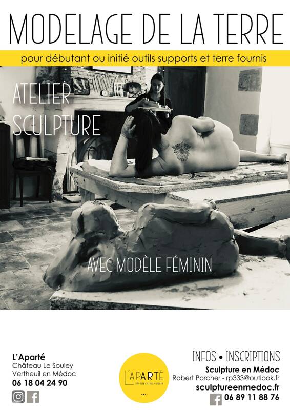 Atelier Sculpture avec modèle vivant