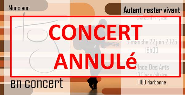 Monsieur Tuj en concert acoustique - CONCERT ANNULé