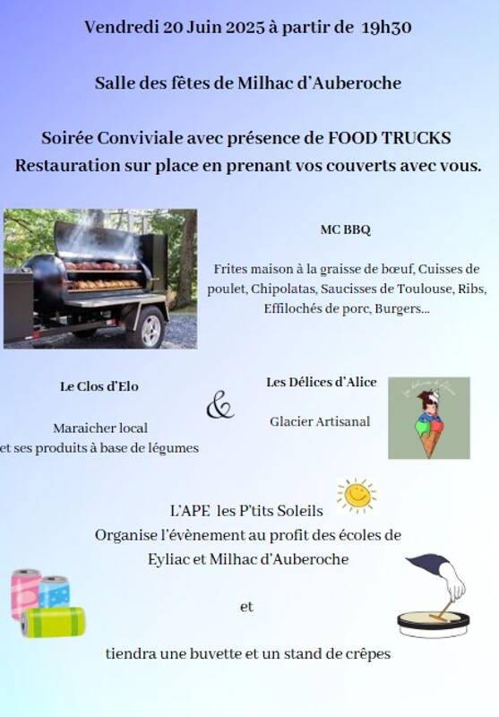 Soirée gourmande conviviale