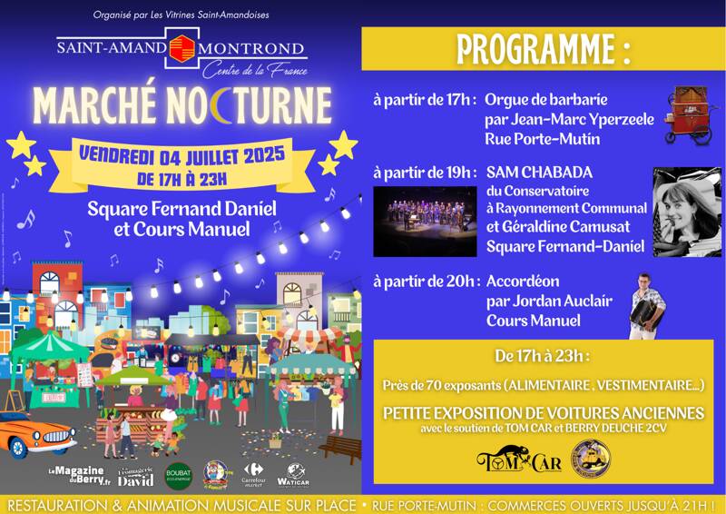 Marché Nocturne à Saint-Amand-Montrond
