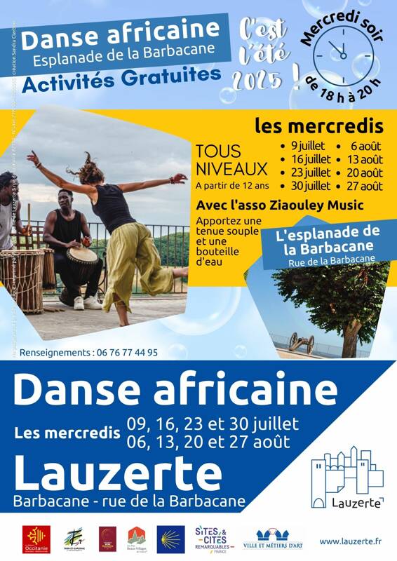 Sportez-vous bien à Lauzerte avec la Danse africaine