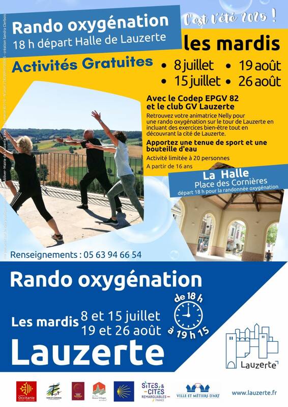 Sportez-vous bien à Lauzerte avec la Randonnée Oxygénation
