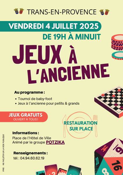 Jeux à l'ancienne