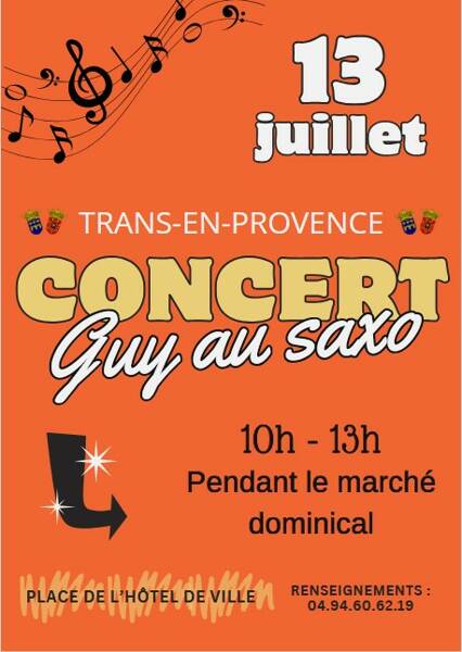 Concert Guy au saxo