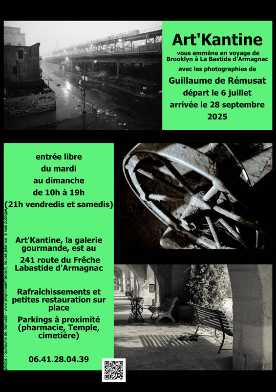 Exposition photographique noir et blanc de Brooklyn à La Bastide d'Armagnac
