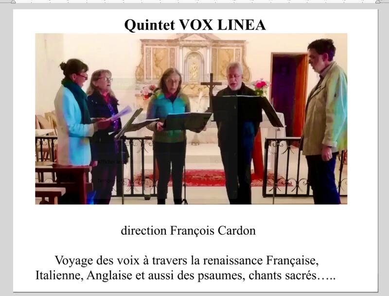 concert de chants à cappella