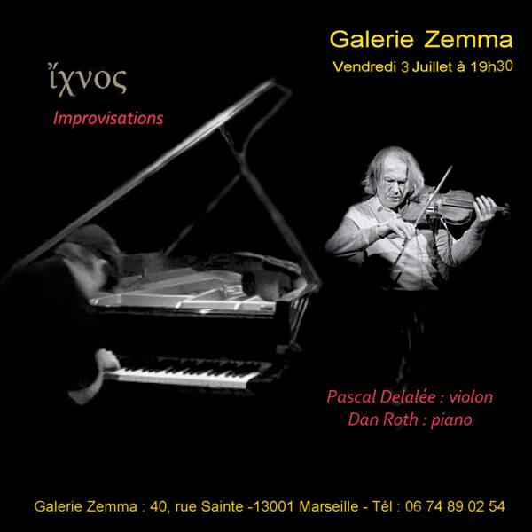 Duo piano, Dan Roth -violon, Pascal Delalée