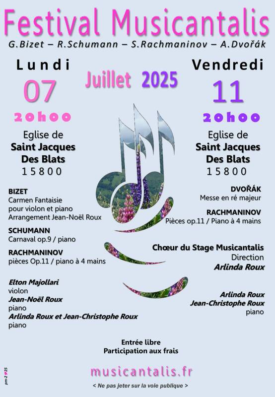 Festival Musicantalis 2025 à Saint Jacques des Blats
