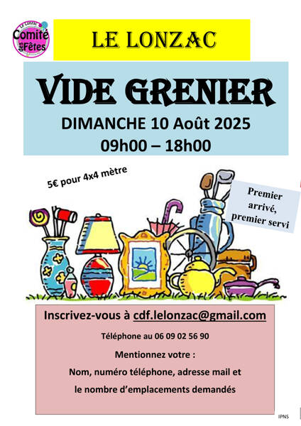 Inscriptions Vide Grenier