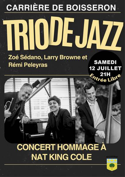 Concert Jazz - Carrière de Boisseron samedi 12 juillet