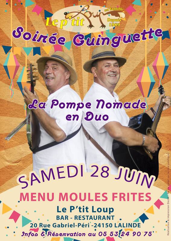 Soirée Moules Frites et GUINGUETTE