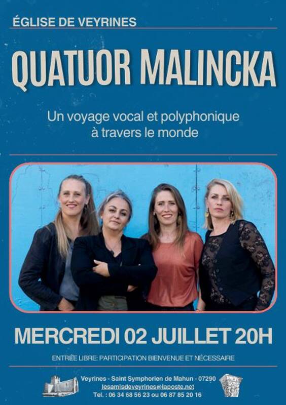 Concert du Quatuor Malincka
