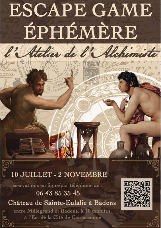 Escape Game éphémère dans l'Aude : l'Atelier de l'Alchimiste