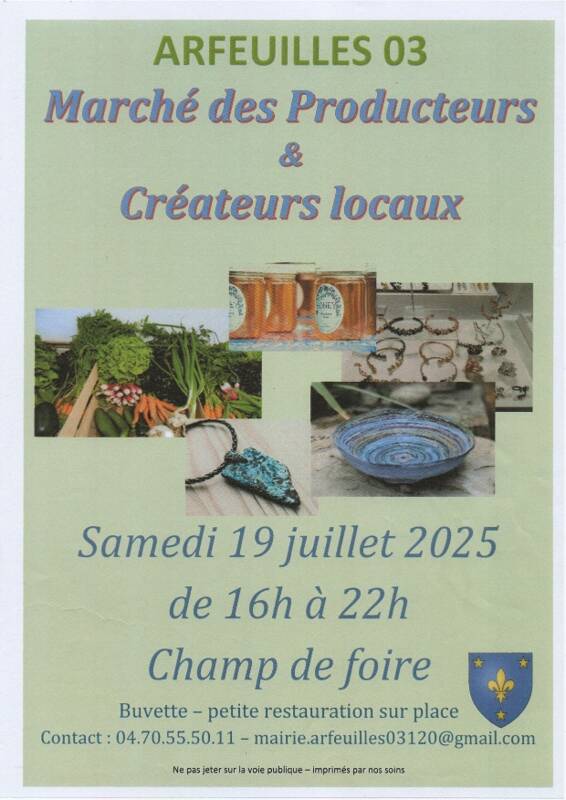 MARCHE DES PRODUCTEURS ET CREATEURS LOCAUX